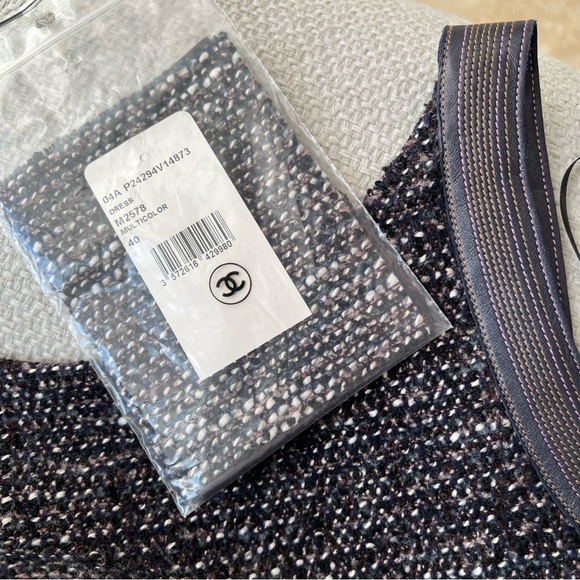 Chanel Vintage Sheath Dress With Leather Detailing - Picture 11 of 11